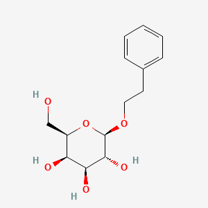 Chemical structure of 2-Phenylethyl beta-D-galactopyranoside