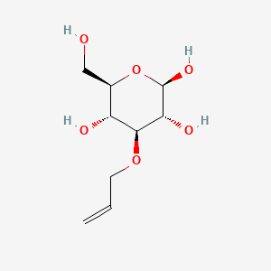 Chemical structure of 3-O-2-Propen-1-yl-beta-d-glucopyranose