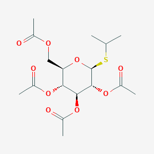 Chemical structure of Isopropyl 2,3,4,6-tetra-O-acetyl-b-D-thioglucopyranoside