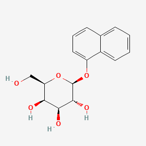 Chemical structure of 1-Naphthyl beta-D-galactopyranoside