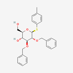 Chemical structure of 4-Methylphenyl 2,3-di-O-benzyl-1-thio-beta-D-glucopyranoside