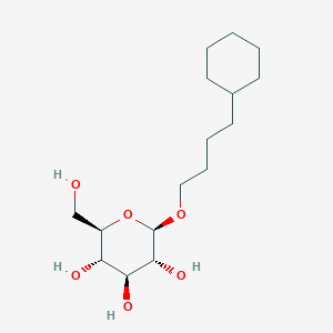 Chemical structure of 4-Cyclohexylbutyl-beta-d-glucopyranoside
