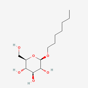 Chemical structure of Heptyl glucoside
