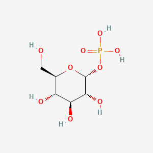 Chemical structure of alpha-D-glucose 1-phosphate