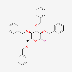 Chemical structure of 2,3,4,6-Tetra-O-benzyl-D-mannopyranosyl fluoride