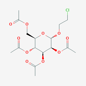 Chemical structure of 2-Chloroethyl-2,3,4,6-tetra-O-acetyl-A-D-mannopyranoside