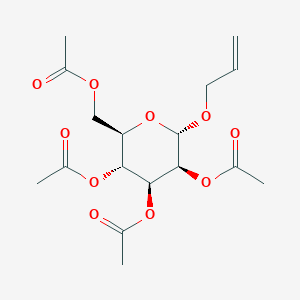 Chemical structure of Allyl 2,3,4,6-tetra-O-acetyl-a-D-mannopyranoside