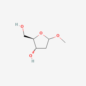 Chemical structure of Methyl 2-deoxy-D-erythro-pentofuranoside