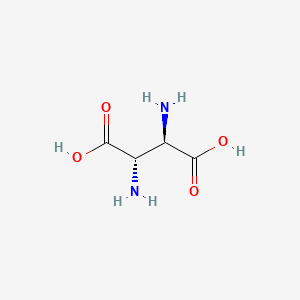 Chemical structure of erythro-3-Aminoaspartic acid
