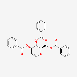 Chemical structure of 3,4,6-Tri-o-benzoyl-d-glucal