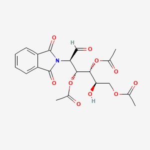 Chemical structure of (2R,3S,4R,5R)-2-(acetoxymethyl)-5-(1,3-dioxoisoindolin-2-yl)-6-hydroxytetrahydro-2H-pyran-3,4-diyl diacetate