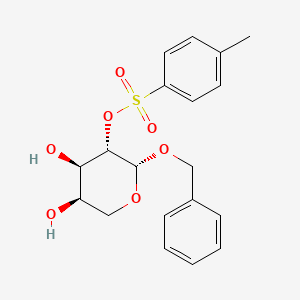 Chemical structure of Benzyl-2-O-toluolsulfonyl-beta-D-arabinopyranoside