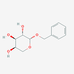 Chemical structure of 2-Phenylmethoxyoxane-3,4,5-triol