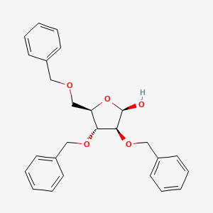 Chemical structure of 2,3,5-Tri-O-benzylpentofuranose