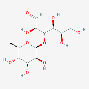 Chemical structure of 3-O-alpha-L-Fucopyranosyl-D-galactose