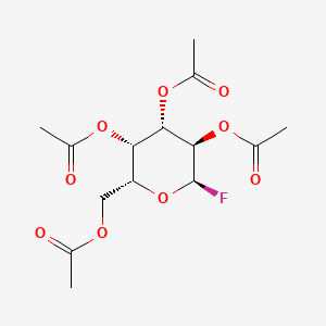 Chemical structure of 2,3,4,6-tetra-o-Acetyl-alpha-D-galactopyranosyl fluoride