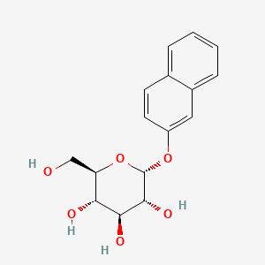 Chemical structure of 2-Naphthalenyl alpha-D-glucopyranoside