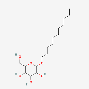Chemical structure of Undecyl hexopyranoside