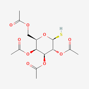 Chemical structure of beta-D-Galactopyranose, 1-thio-, 2,3,4,6-tetraacetate