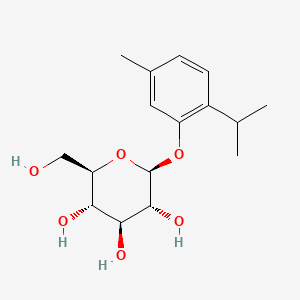 Chemical structure of Thymol beta-D-glucopyranoside