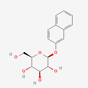 Chemical structure of 2-Naphthalenyl beta-D-glucopyranoside