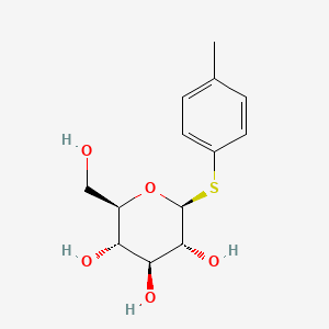 Chemical structure of 4-Methylphenyl 1-thio-beta-D-glucopyranoside