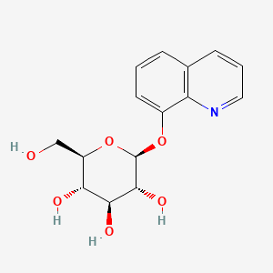 Chemical structure of 8-Hydroxyquinoline glucoside