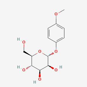 Chemical structure of 4-Methoxyphenyl alpha-D-mannopyranoside