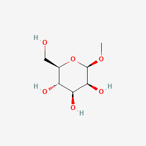 Chemical structure of beta-D-Mannopyranoside, methyl