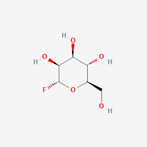 Chemical structure of alpha-D-Mannopyranosyl fluoride