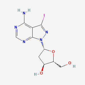 Chemical structure of 7-Iodo-8-aza-7-deaza-2'-deoxyadenosine