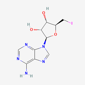 Chemical structure of 5'-Deoxy-5'-iodoadenosine