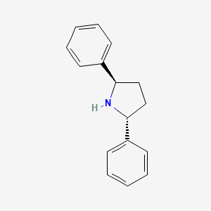 Chemical structure of (2R,5R)-2,5-Diphenylpyrrolidine