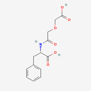 Chemical structure of (2S)-2-[2-(Carboxymethoxy)acetamido]-3-phenylpropanoic acid