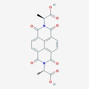 Chemical structure of (2S,2'S)-2,2'-(1,3,6,8-Tetraoxobenzo[lmn][3,8]phenanthroline-2,7(1H,3H,6H,8H)-diyl)dipropanoic acid