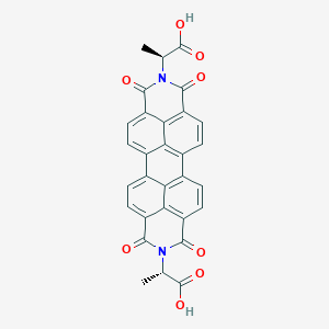 Chemical structure of (2S,2'S)-2,2'-(1,3,8,10-Tetraoxo-1,3,8,10-tetrahydroanthra[2,1,9-def:6,5,10-d'e'f']diisoquinoline-2,9-diyl)dipropionic acid