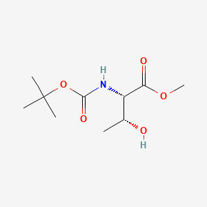 Chemical structure of Methyl N-(tert-butoxycarbonyl)-L-threoninate