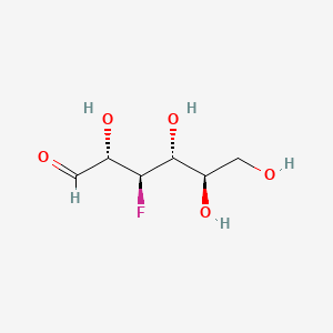 Chemical structure of 3-Deoxy-3-fluoro-D-allose