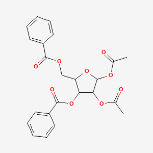 Chemical structure of 1,2-Diacetyl-3,5-dibenzoyl-d-ribose