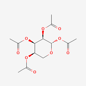 Chemical structure of Lyxopyranose, tetraacetate