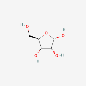 Chemical structure of alpha-D-ribofuranose