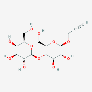Chemical structure of Propargyl beta-D-lactopyranoside