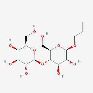Chemical structure of n-Propyl beta-lactoside