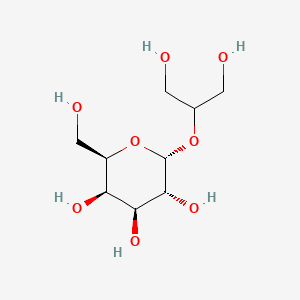 Chemical structure of 2-(alpha-D-galactosyl)glycerol