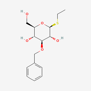 Chemical structure of Ethyl 3-O-benzyl-1-thio-beta-D-glucopyranoside