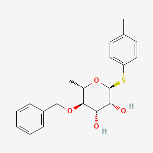 Chemical structure of 4-Methylphenyl 4-O-benzyl-1-thio-alpha-L-rhamnopyranoside