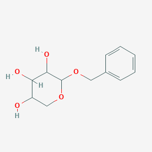 Chemical structure of 2-Phenylmethoxyoxane-3,4,5-triol