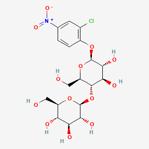 Chemical structure of 2-Chloro-4-nitrophenyl-beta-D-cellobioside