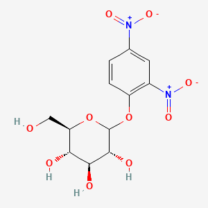 Chemical structure of 2',4'-Dinitrophenylglucopyranoside