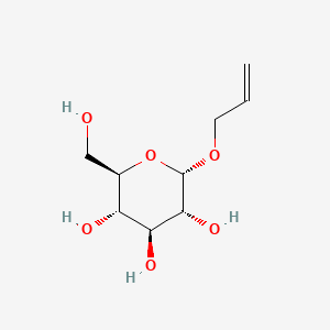 Chemical structure of 2-(Hydroxymethyl)-6-prop-2-enoxyoxane-3,4,5-triol
